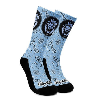 Machtees Carolina Blue Crew Socks